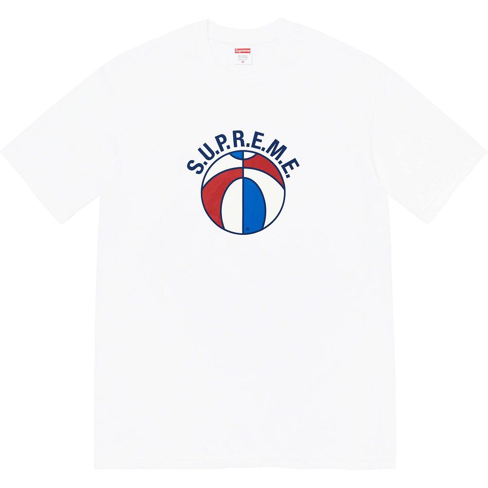 White Supreme League Tee T Shirts | Supreme 399VD